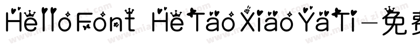 HelloFont HeTaoXiaoYaTi字体转换